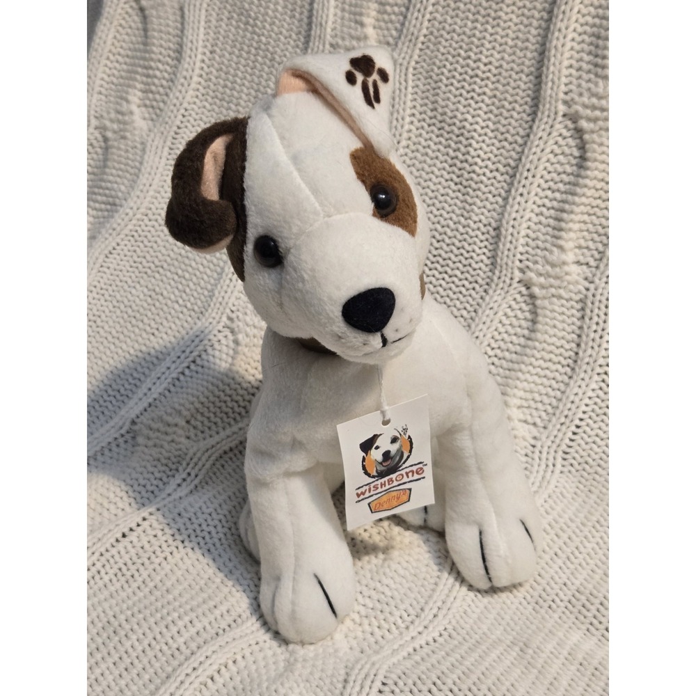 Vintage Wishbone Denny's Plush Dog Stuffed Animal Big Feats Original Tag 1998